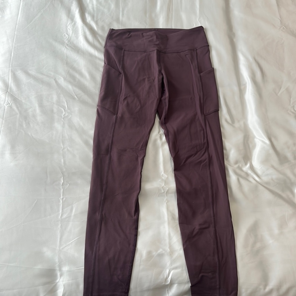 Mauve Leggings with Pockets